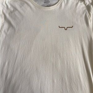 Kimes Ranch Cream Tee with Brown Logo